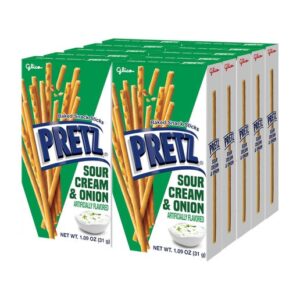 Glico Pretz Sour Cream & Onion Snack Sticks 1.09oz 10ct
